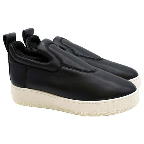 celine slip ons black|celine shoes black.